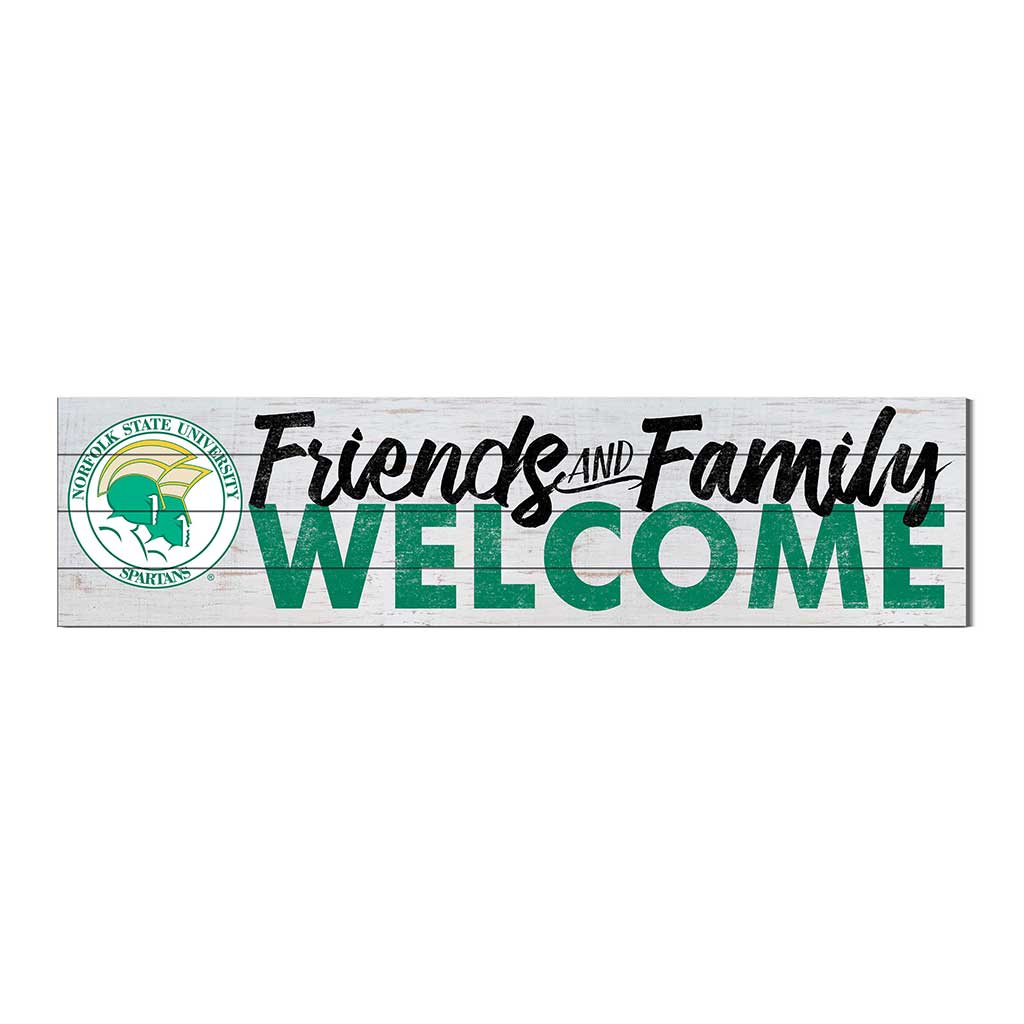 40x10 Sign Friends Family Welcome Norfolk State Spartans