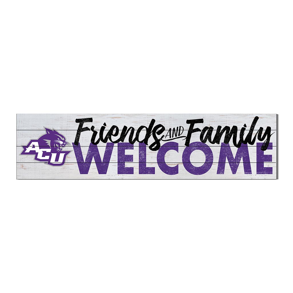 40x10 Sign Friends Family Welcome Abilene Christian Wildcats