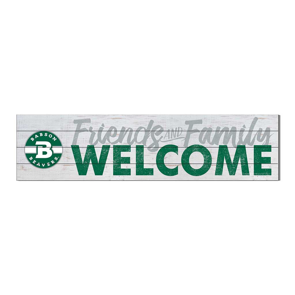 40x10 Sign Friends Family Welcome Babson College Beavers