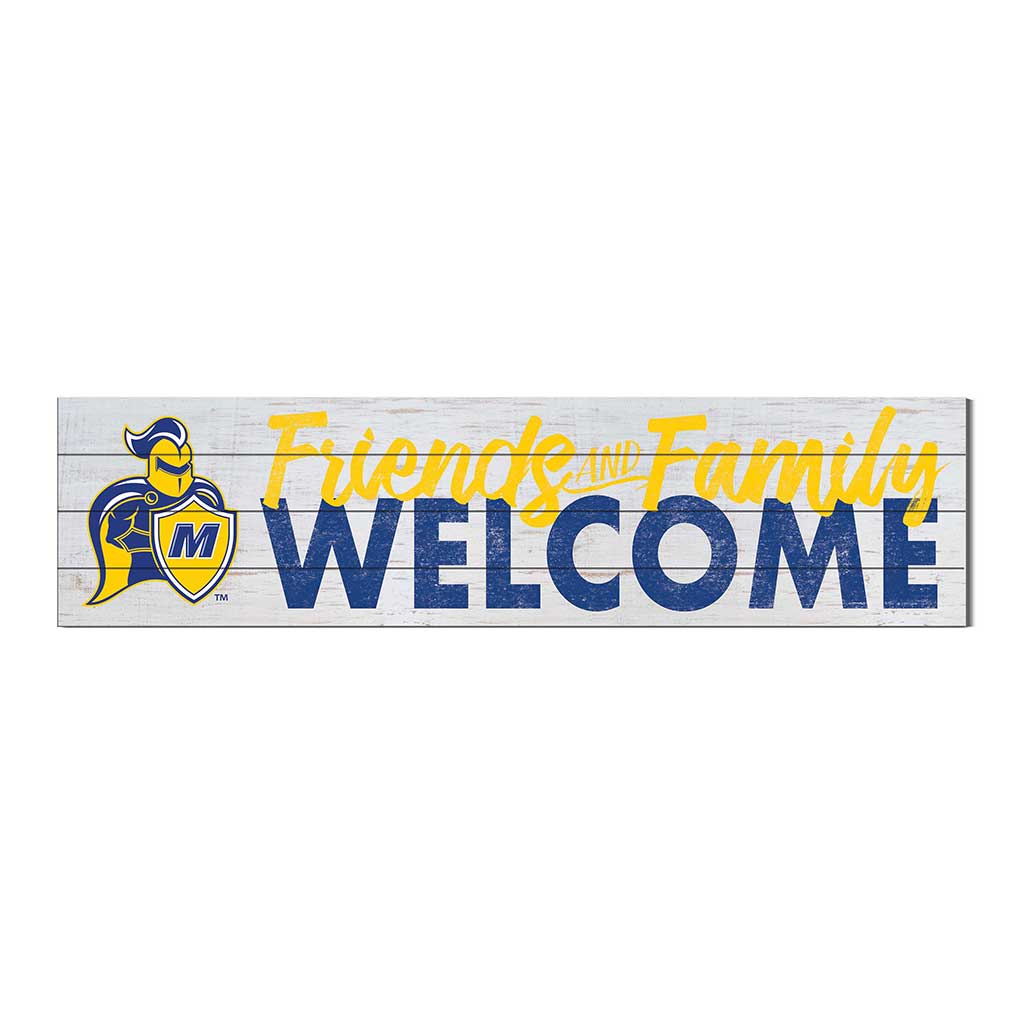 40x10 Sign Friends Family Welcome Madonna University CRUSADERS