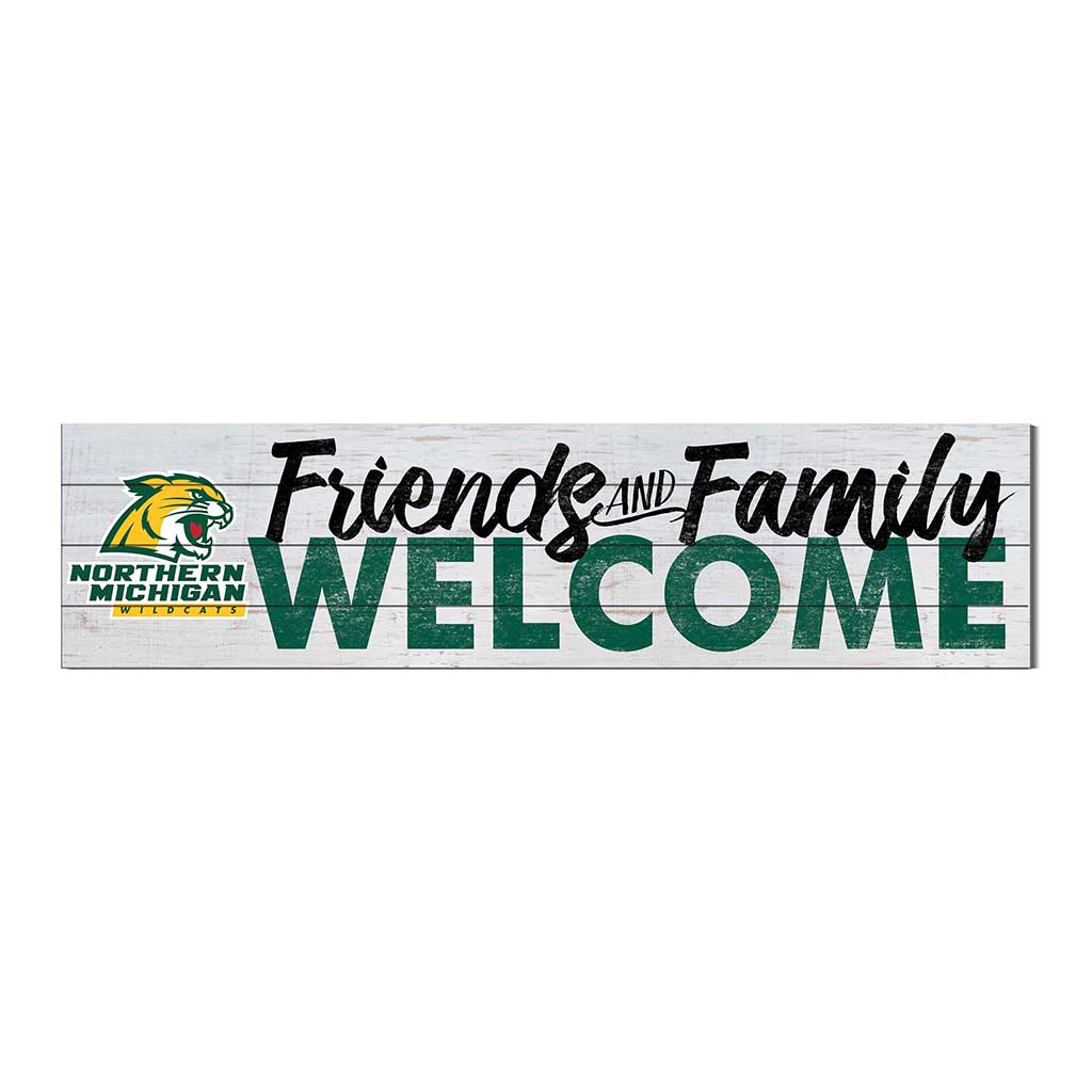 40x10 Sign Friends Family Welcome Northern Michigan University Wildcats