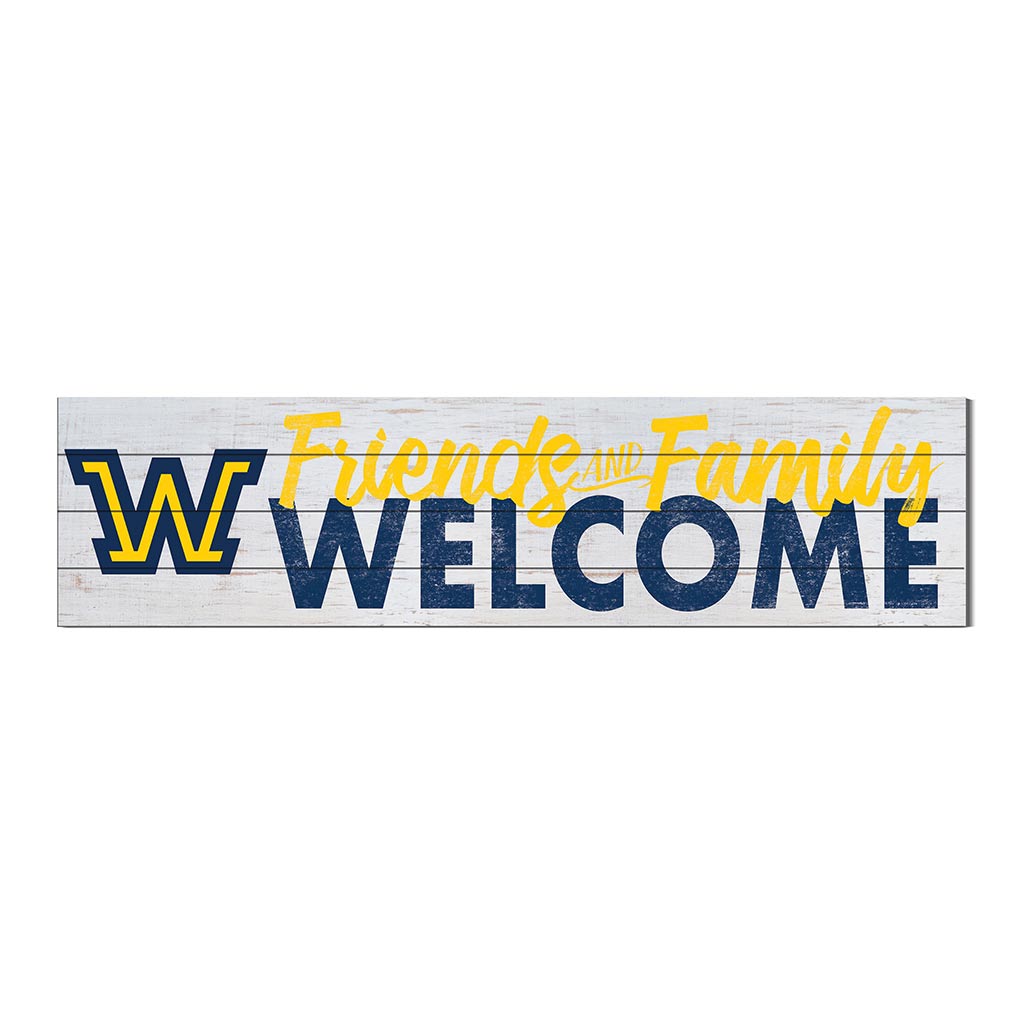 40x10 Sign Friends Family Welcome Wilkes University Colonels