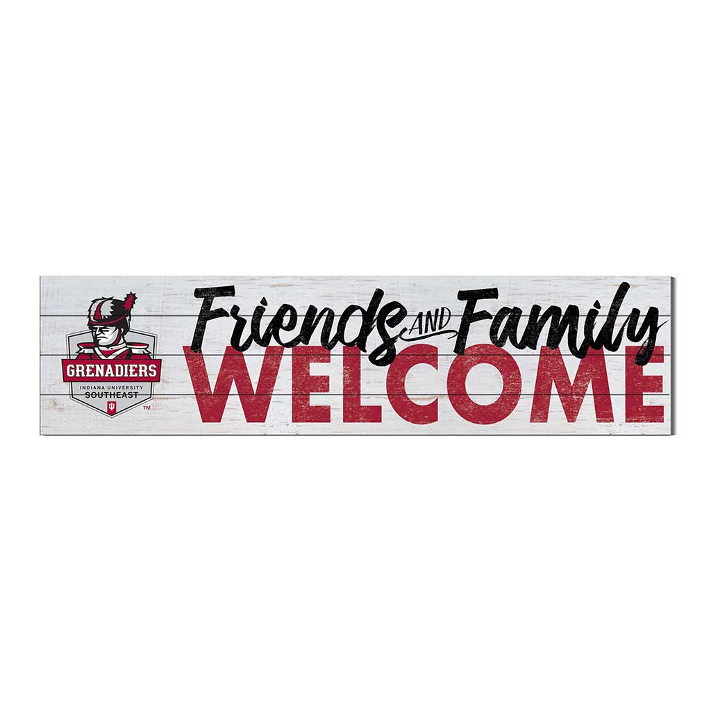 40x10 Sign Friends Family Welcome Indiana University Southeast Grenadiers