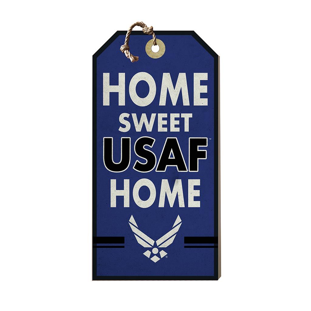 Hanging Tag Sign Home Sweet Home Air Force