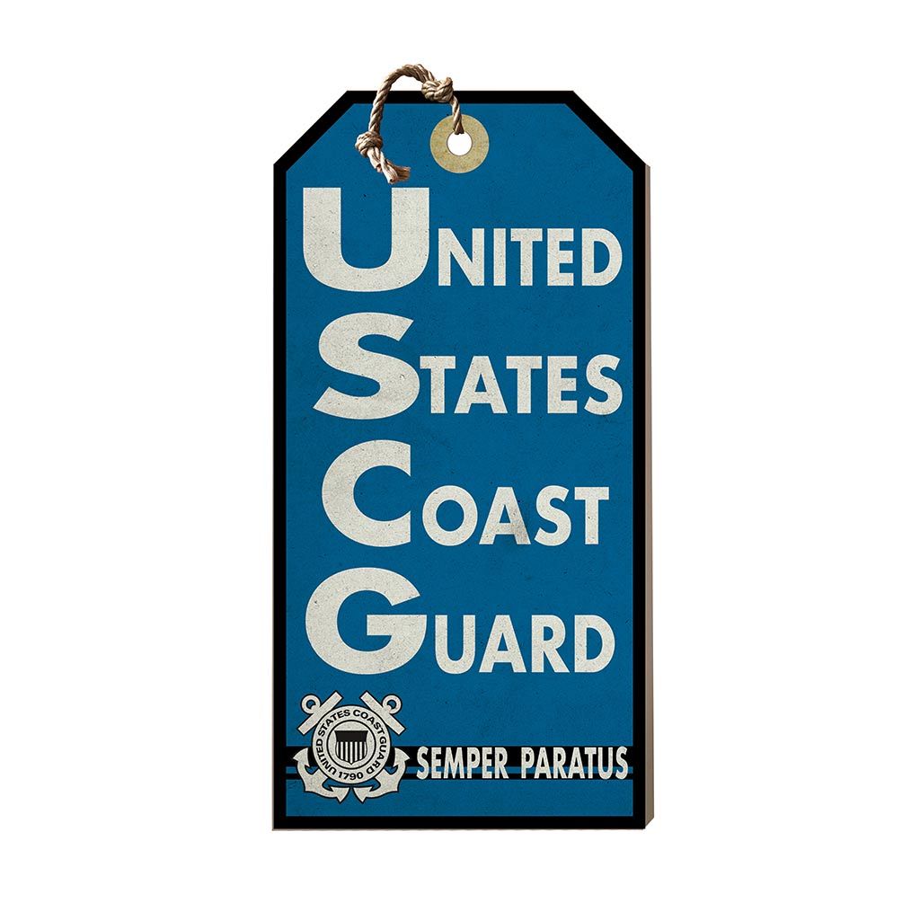 Hanging Tag Sign USMG Semper Paratus Coast Guard