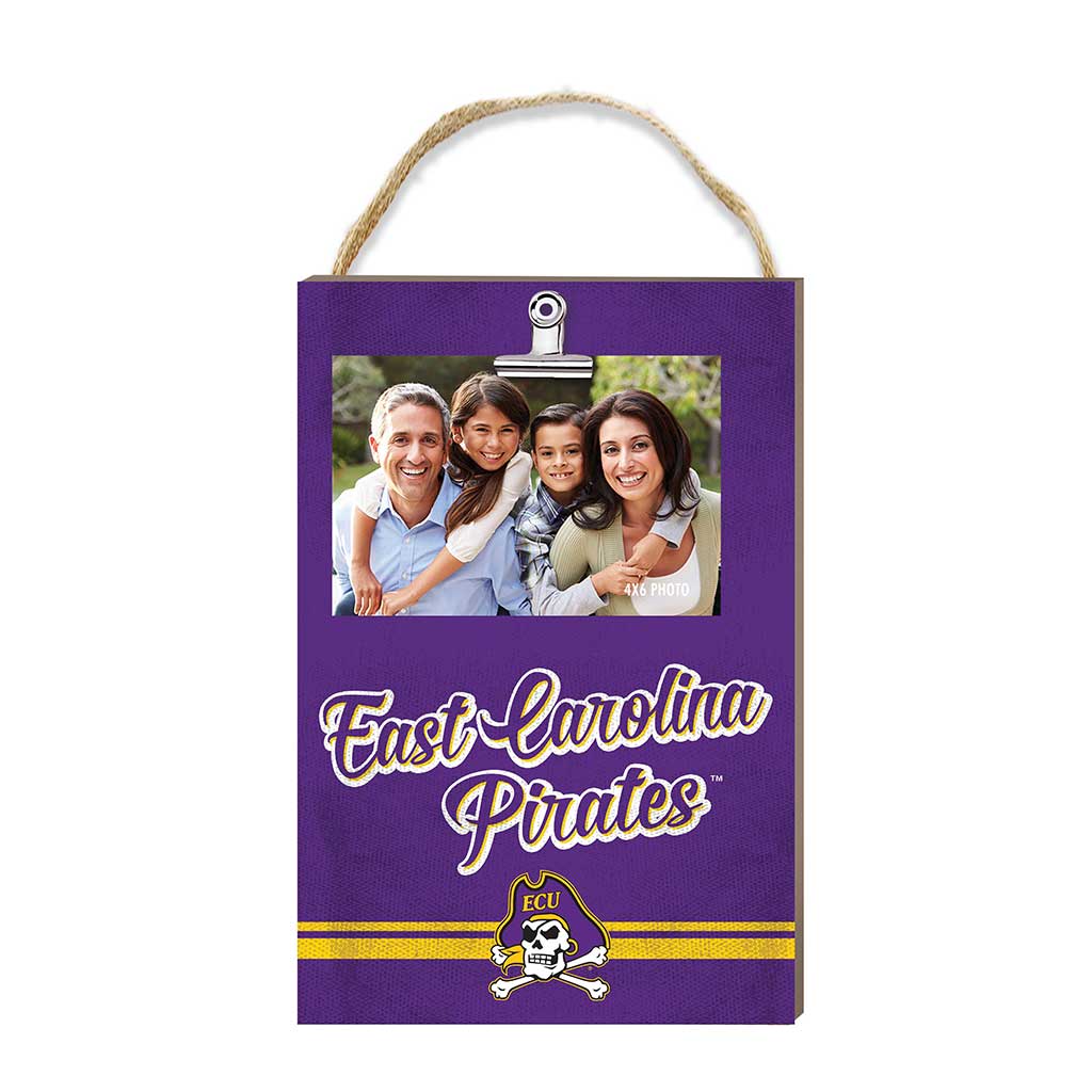 Hanging Clip-It Photo Colored Logo East Carolina Pirates