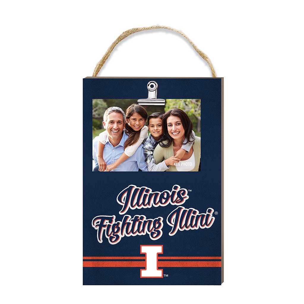Hanging Clip-It Photo Colored Logo Illinois Fighting Illini