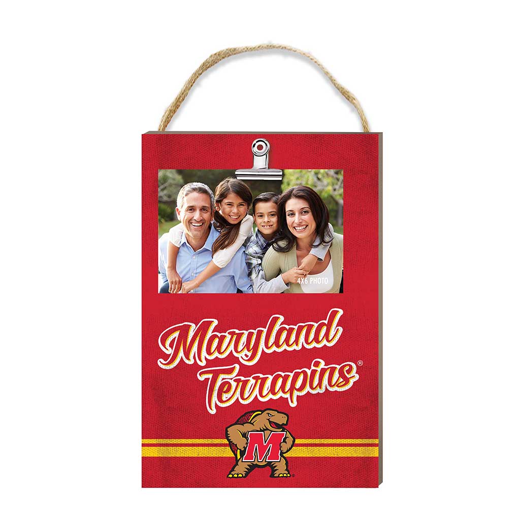 Hanging Clip-It Photo Colored Logo Maryland Terrapins