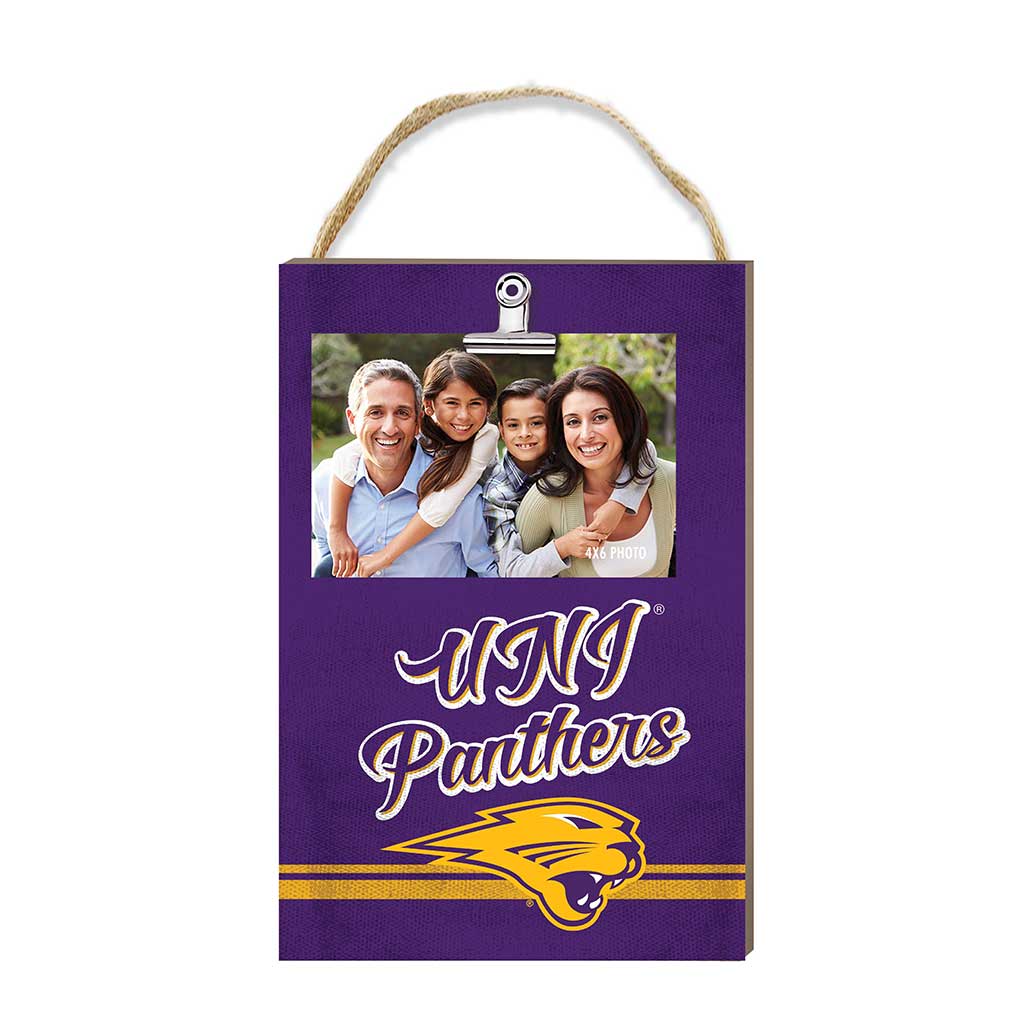 Hanging Clip-It Photo Colored Logo Northern Iowa Panthers
