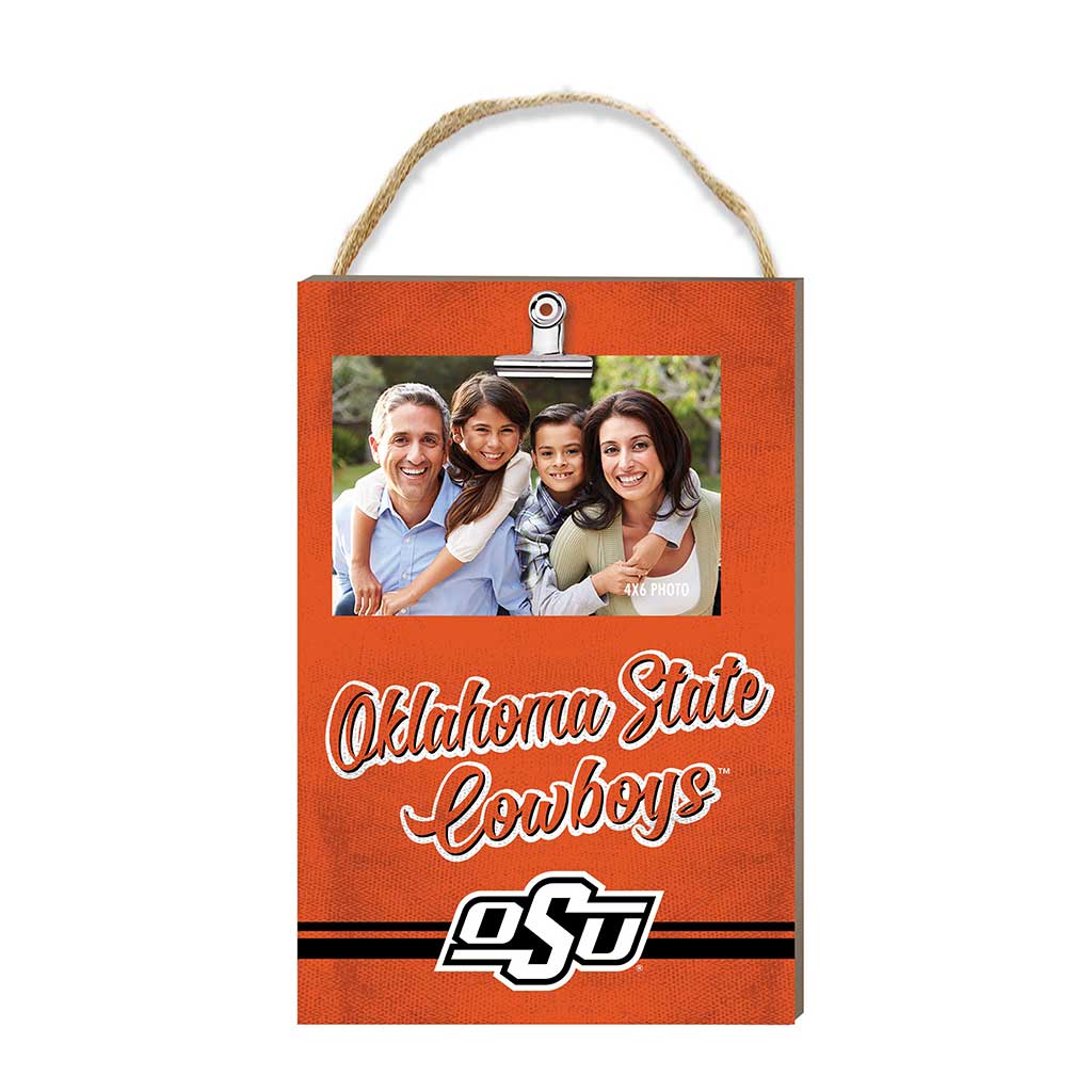 Hanging Clip-It Photo Colored Logo Oklahoma State Cowboys
