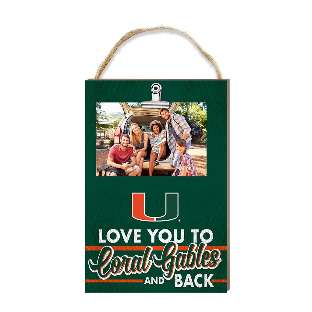Hanging Clip-It Photo Love You To Miami Hurricanes