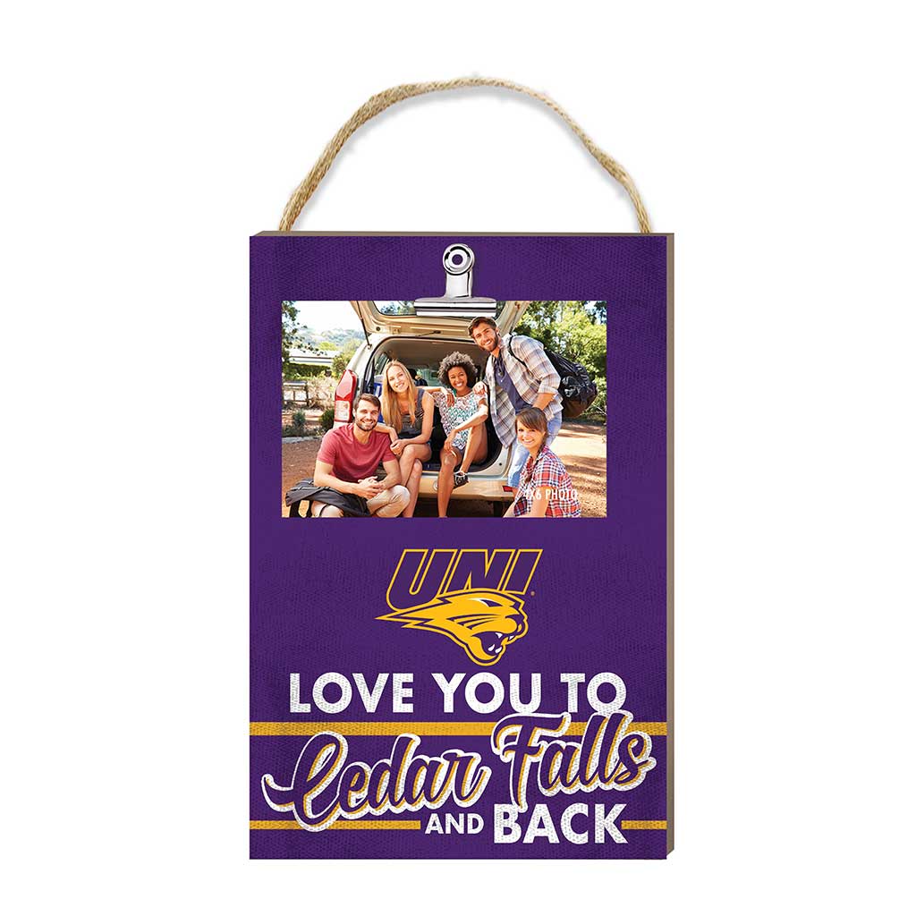 Hanging Clip-It Photo Love You To Northern Iowa Panthers