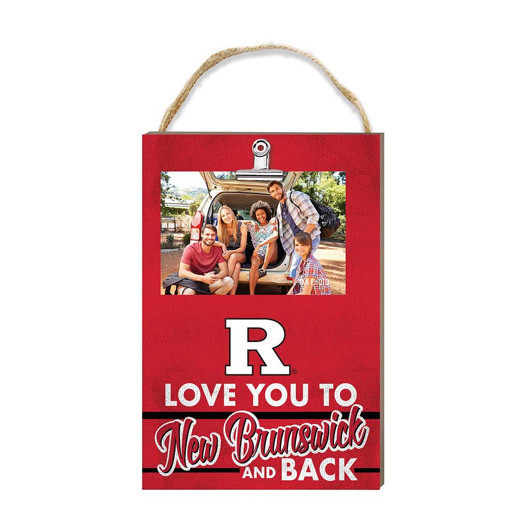 Hanging Clip-It Photo Love You To Rutgers Scarlet Knights