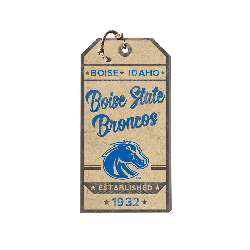Small Hanging Tag Vintage Team Spirit Boise State Broncos