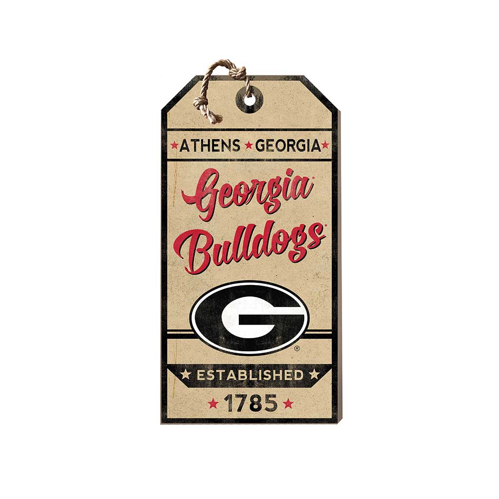 Small Hanging Tag Vintage Team Spirit Georgia Bulldogs