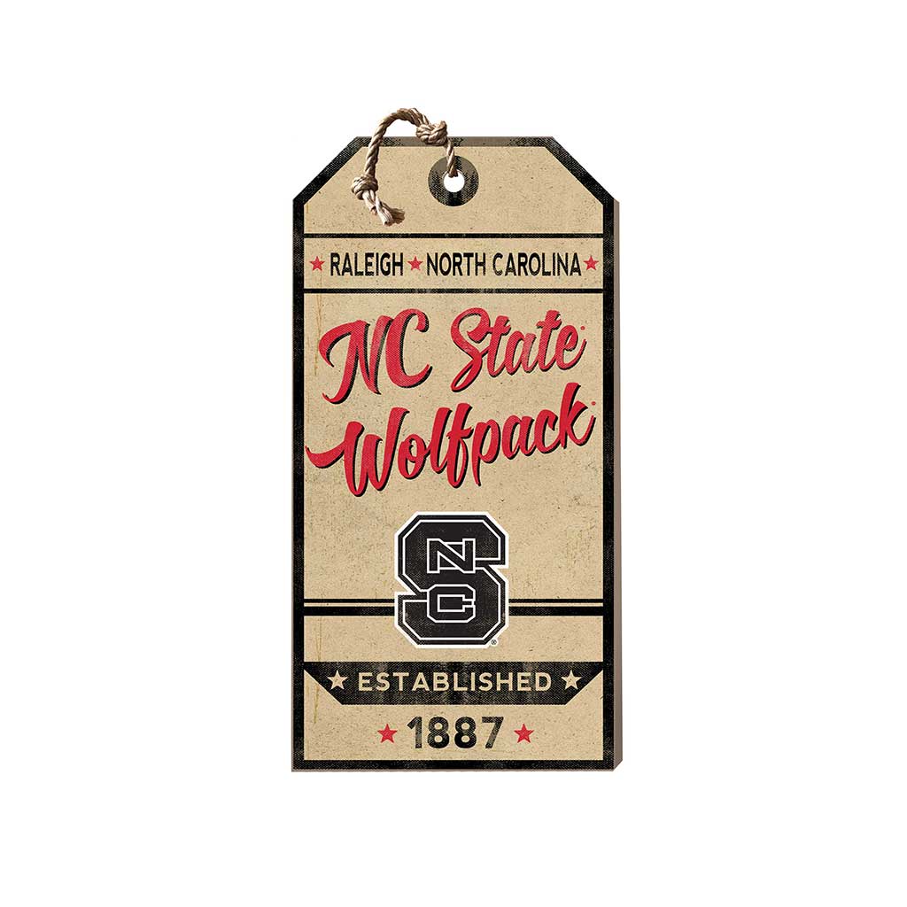 Small Hanging Tag Vintage Team Spirit North Carolina State Wolfpack