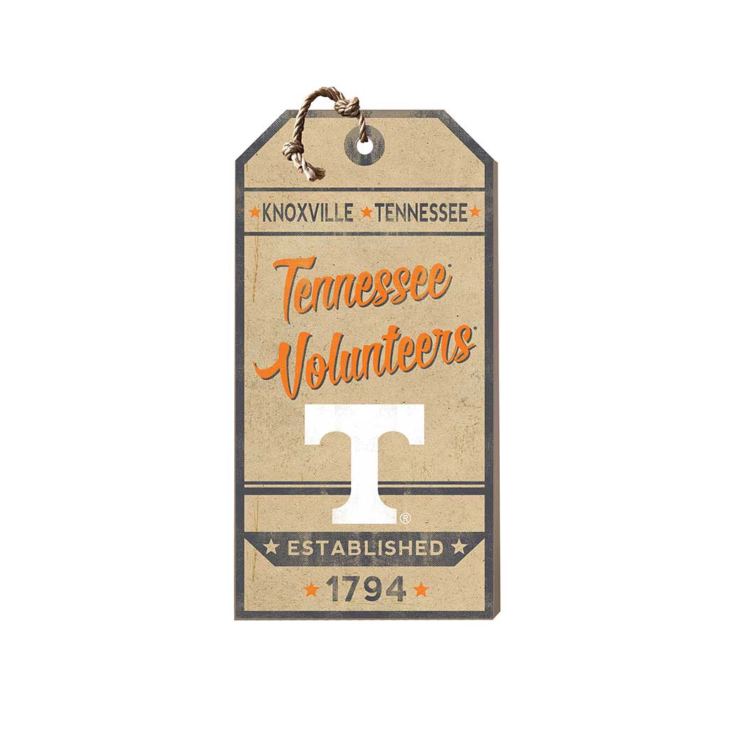 Small Hanging Tag Vintage Team Spirit Tennessee Volunteers