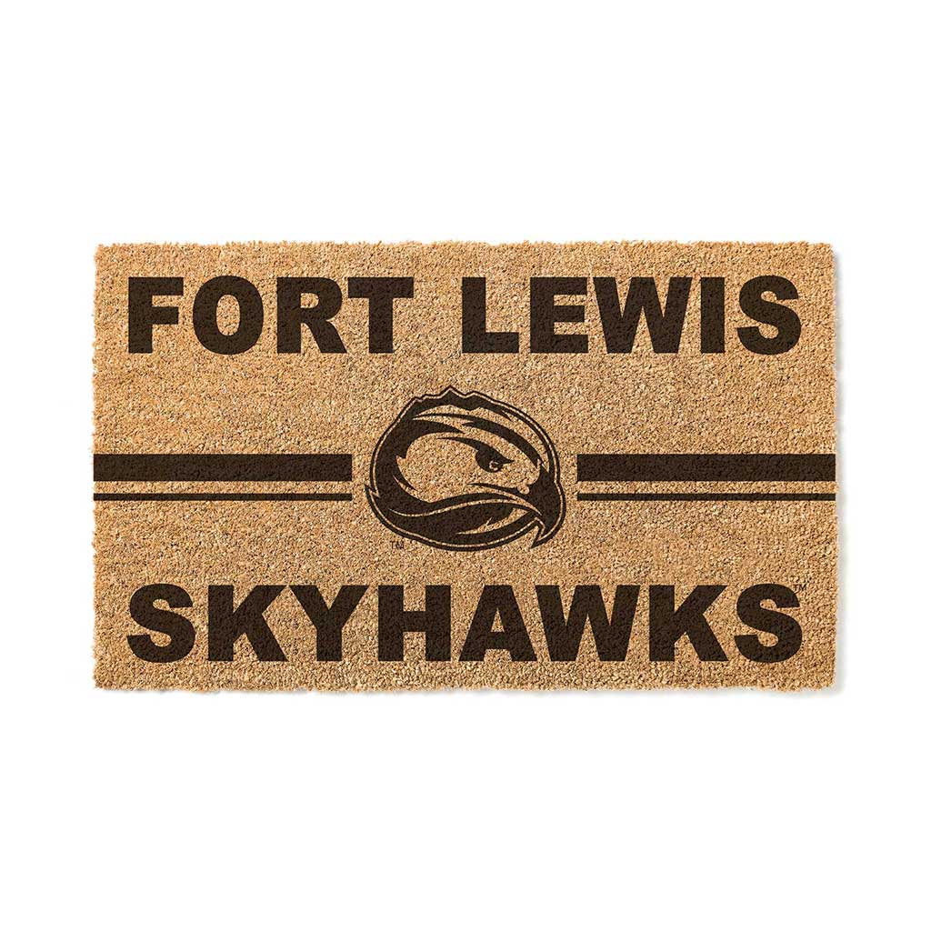 Team Coir Doormat Team Logo Fort Lewis College Skyhawks