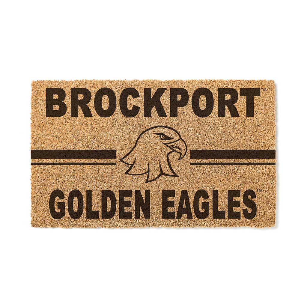 Team Coir Doormat Team Logo College at SUNY Brockport Golden Eagles