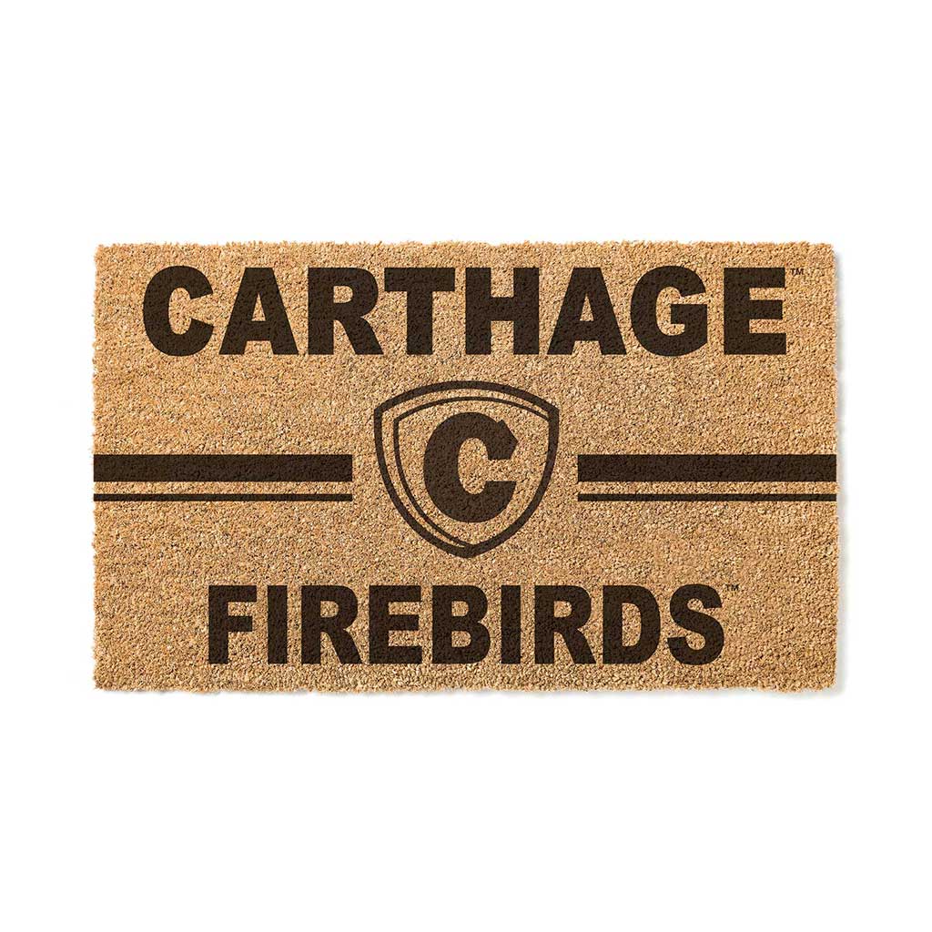 Team Coir Doormat Team Logo Carthage College Red Men/Lady Reds