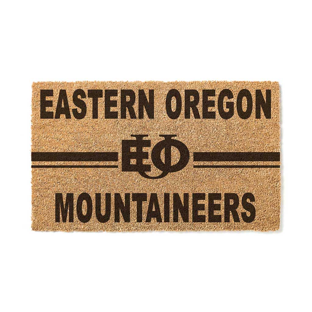 Team Coir Doormat Team Logo Eastern Oregon University Mountaineers