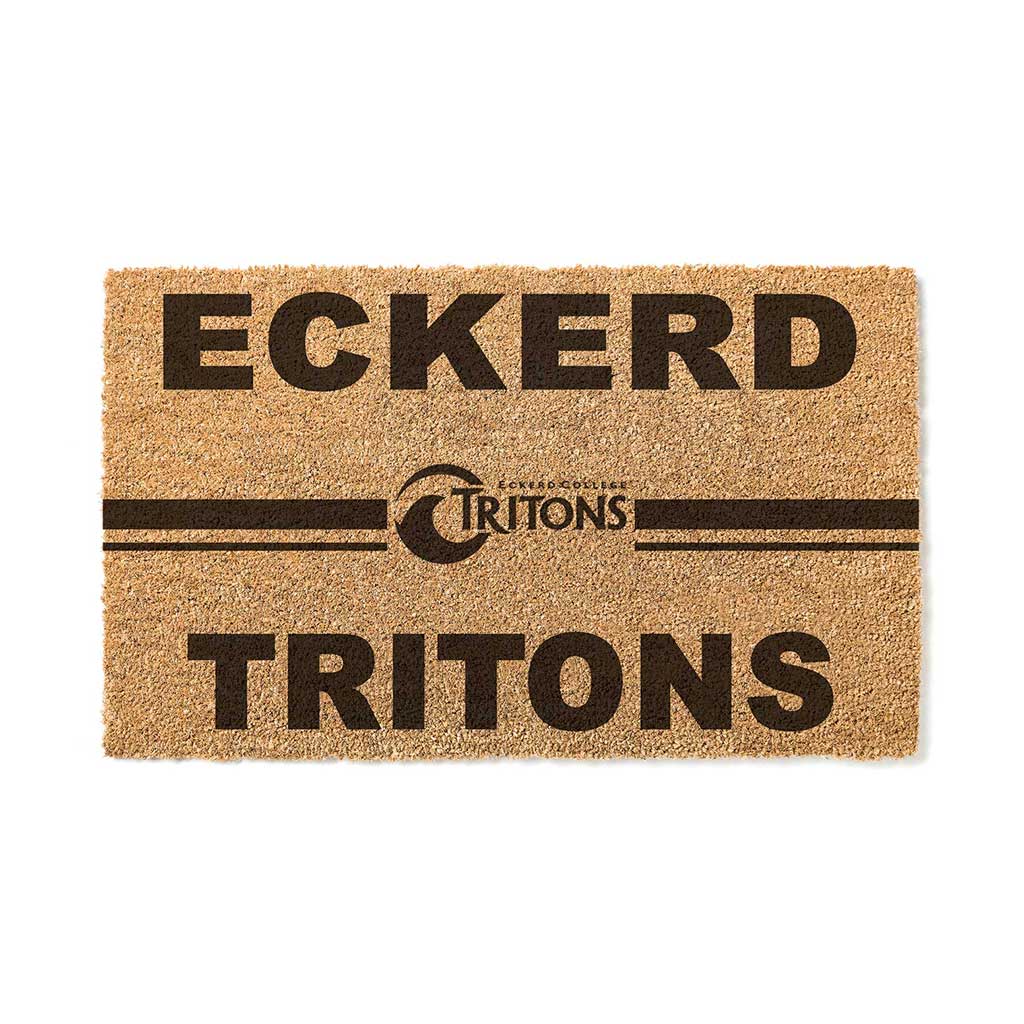 Team Coir Doormat Team Logo Eckerd College Tritons