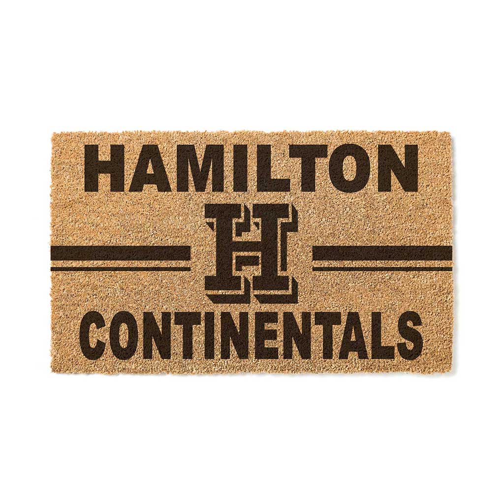 Team Coir Doormat Team Logo Hamilton College Continentals