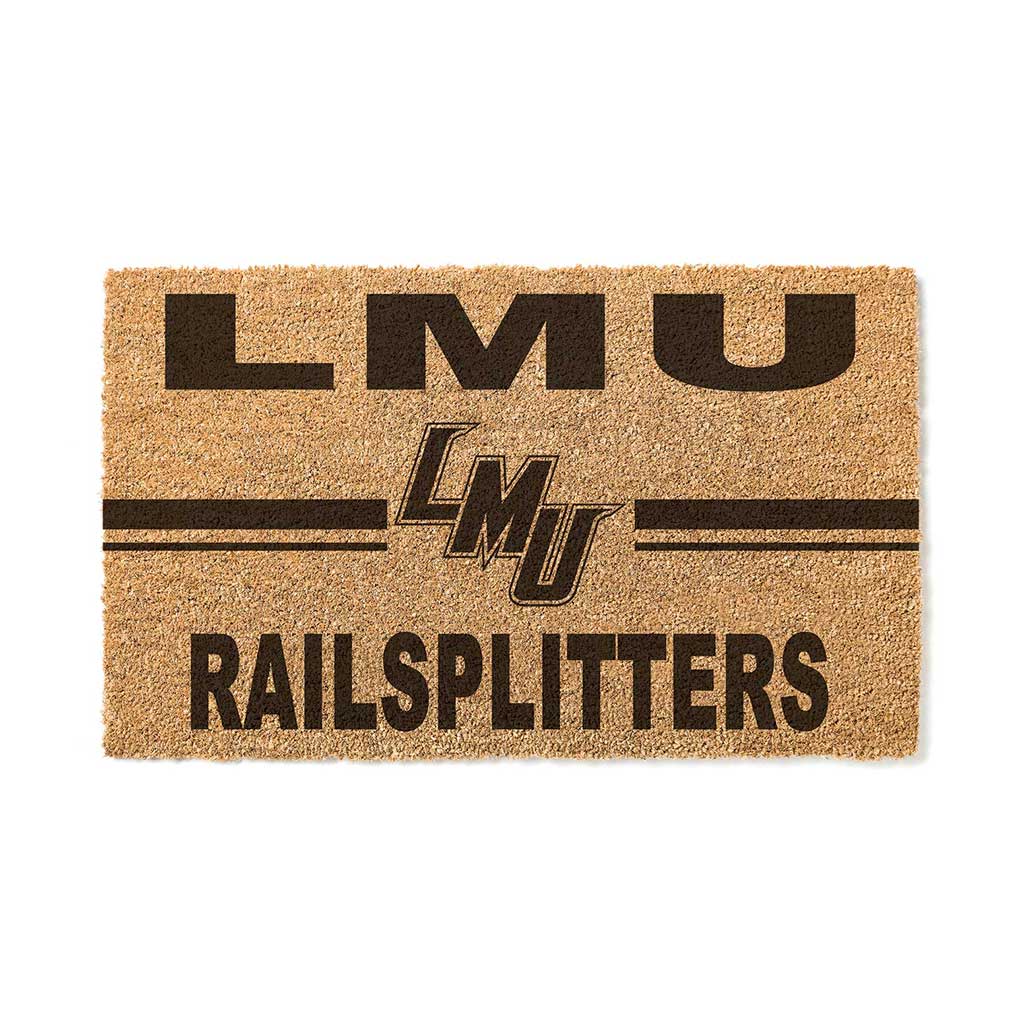 Team Coir Doormat Team Logo Lincoln Memorial University Railsplitters