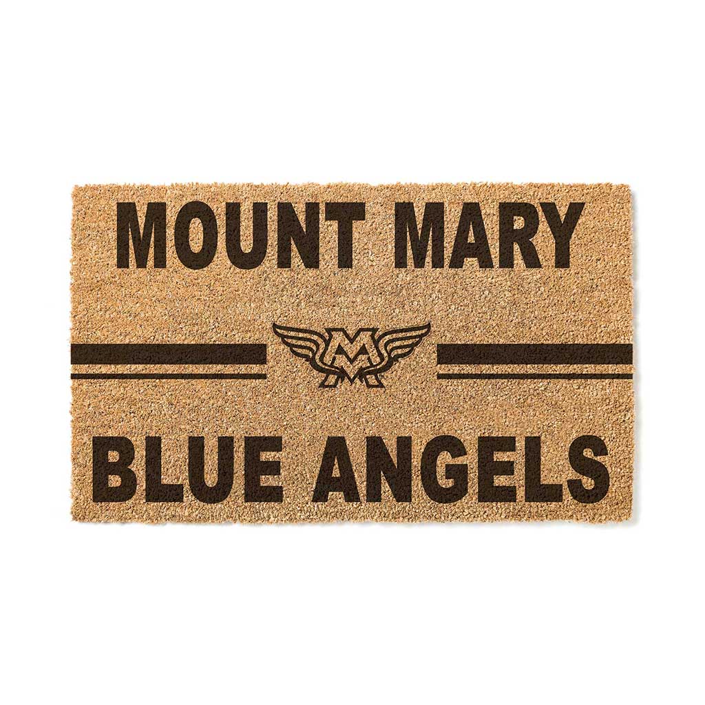 Team Coir Doormat Team Logo Mount Mary University Blue Angels