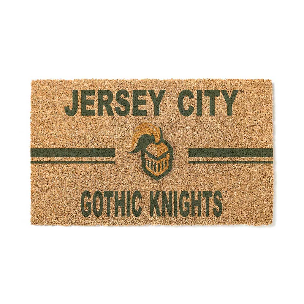 Team Coir Doormat Team Logo New Jersey City University Gothic Knights