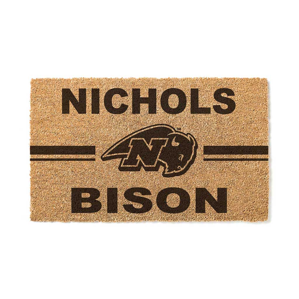 Team Coir Doormat Team Logo Nichols College Bison