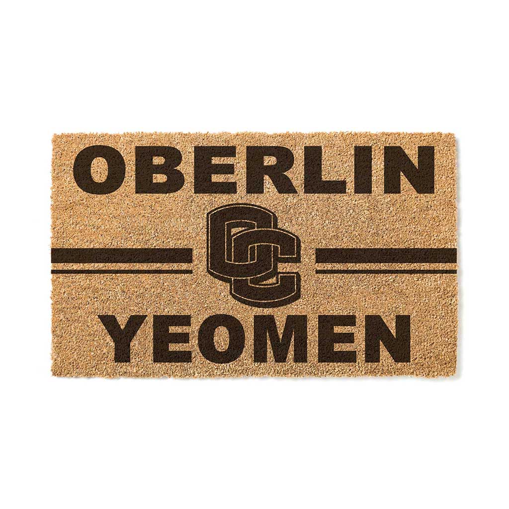 Team Coir Doormat Team Logo Oberlin College Yeomen