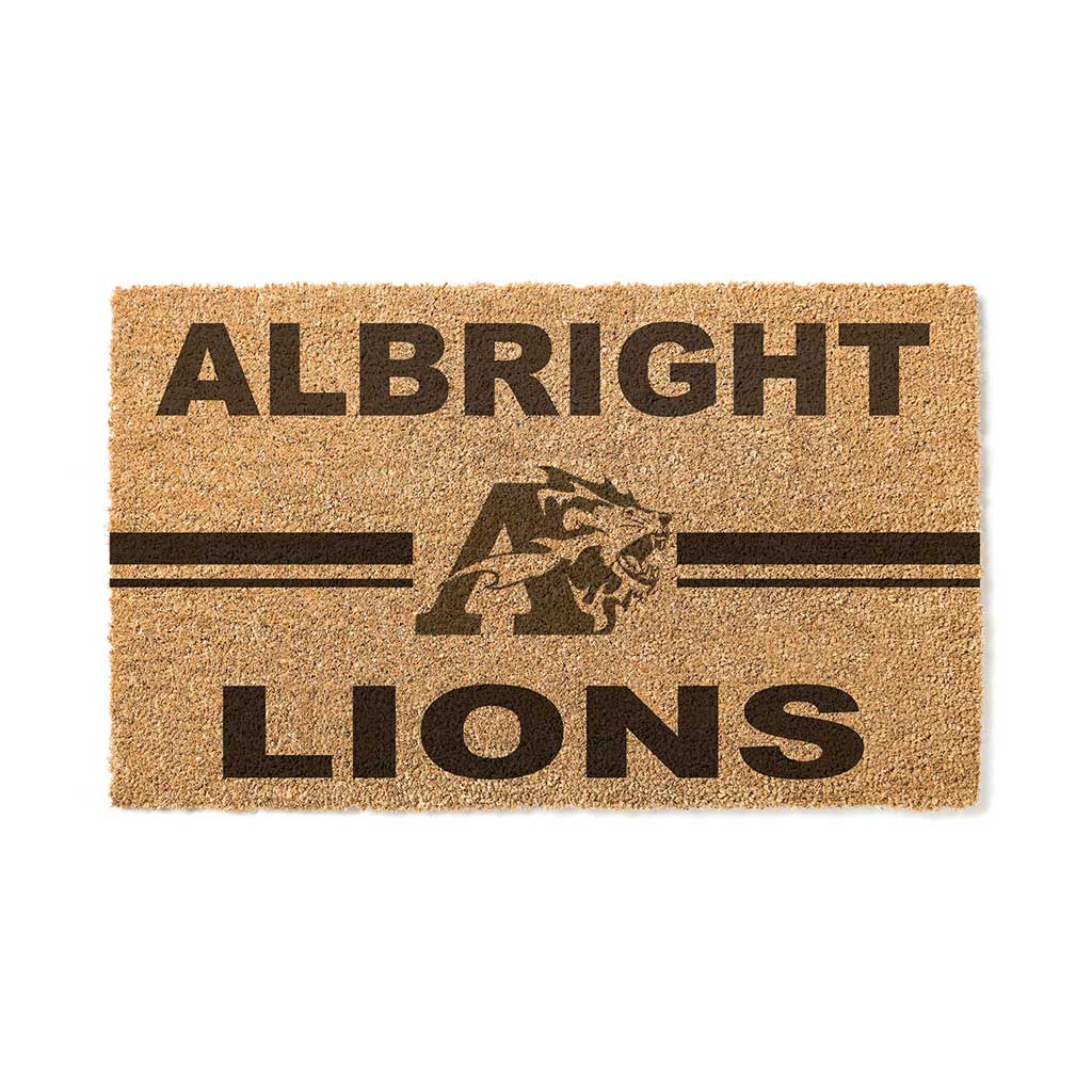 Team Coir Doormat Team Logo Albright College Lions