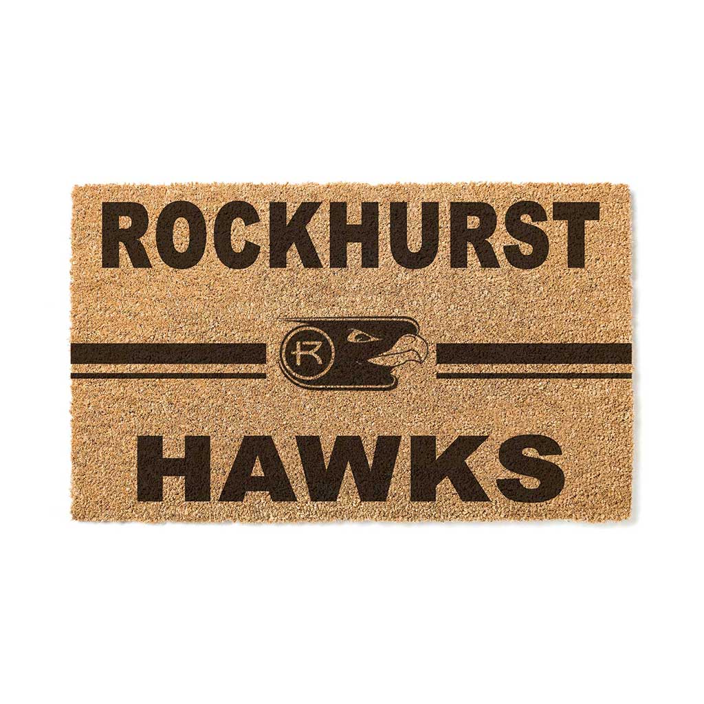 Team Coir Doormat Team Logo Rockhurst University Hawks