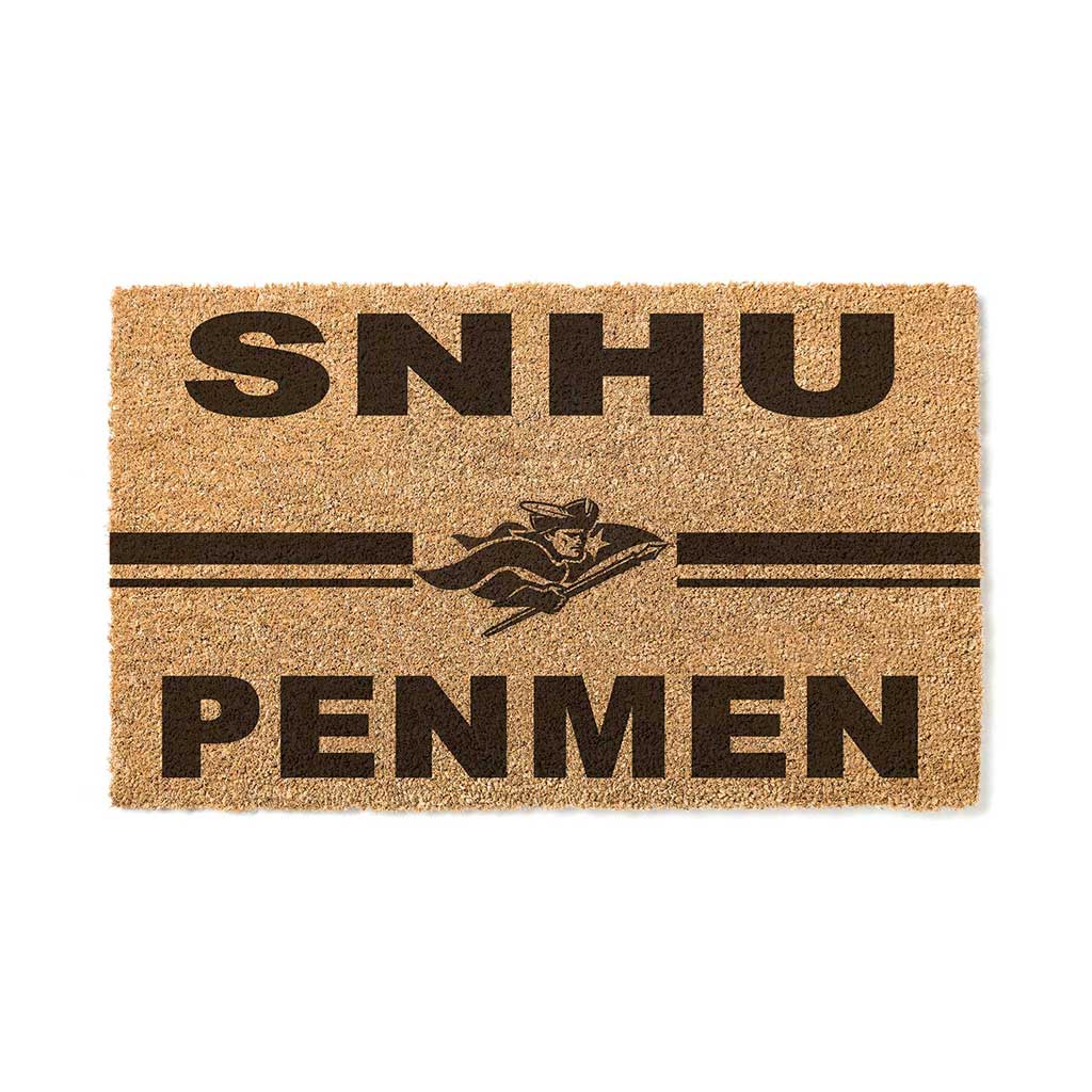 Team Coir Doormat Team Logo Southern New Hampshire University Penmen