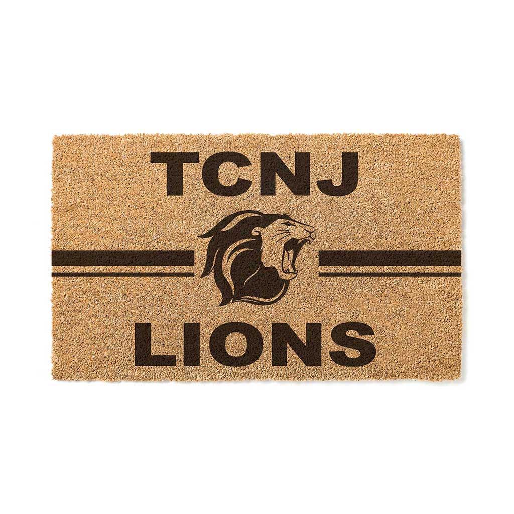 Team Coir Doormat Team Logo The College of New Jersey Lions