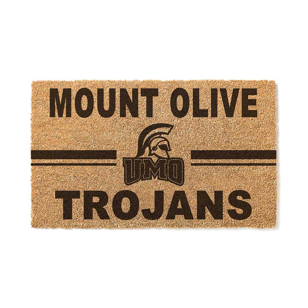 Team Coir Doormat Team Logo University of Mount Olive Trojans