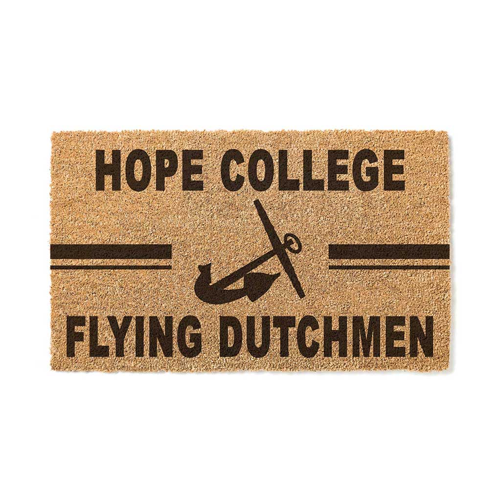 Team Coir Doormat Team Logo Hope College Flying Dutchmen