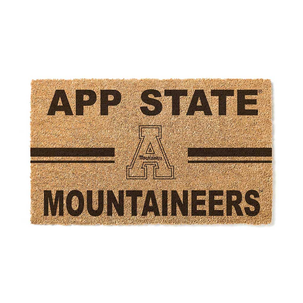 Team Coir Doormat Team Logo Appalachian State Mountaineers