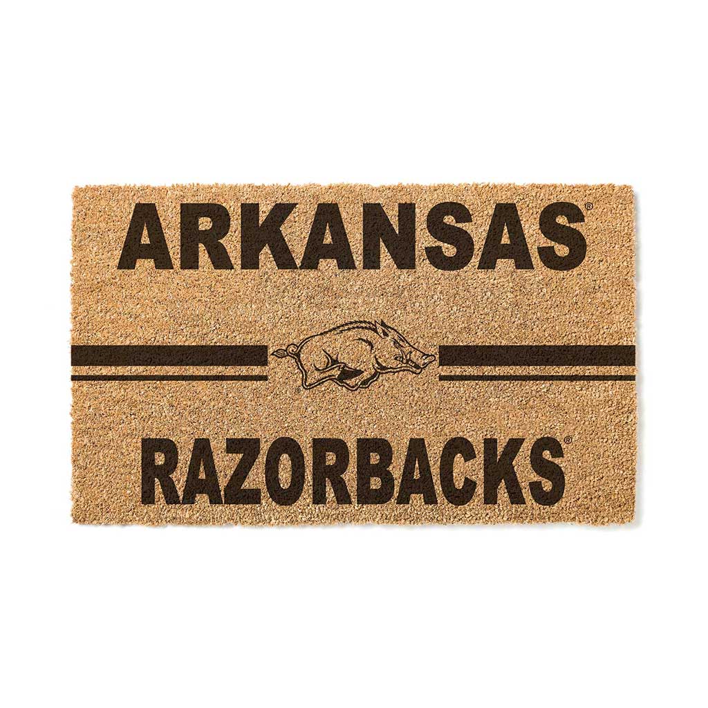 Team Coir Doormat Team Logo Arkansas Razorbacks