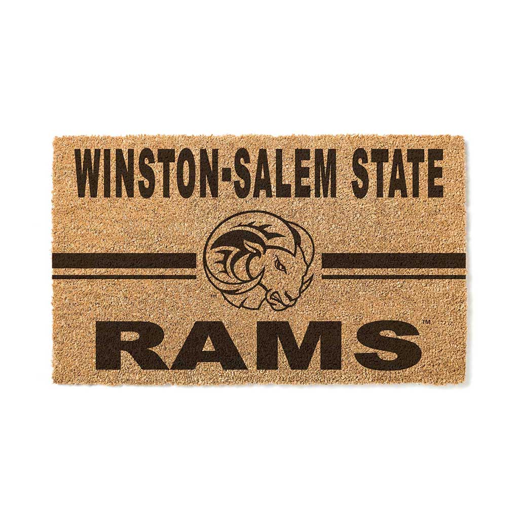 Team Coir Doormat Team Logo Winston-Salem State Rams