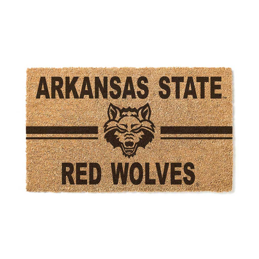 Team Coir Doormat Team Logo Arkansas State Red Wolves