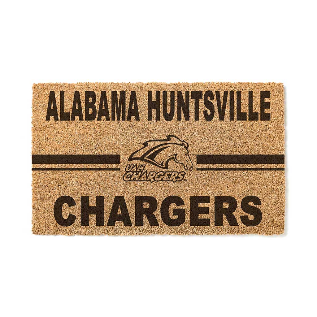 Team Coir Doormat Team Logo Alabama Huntsville Chargers