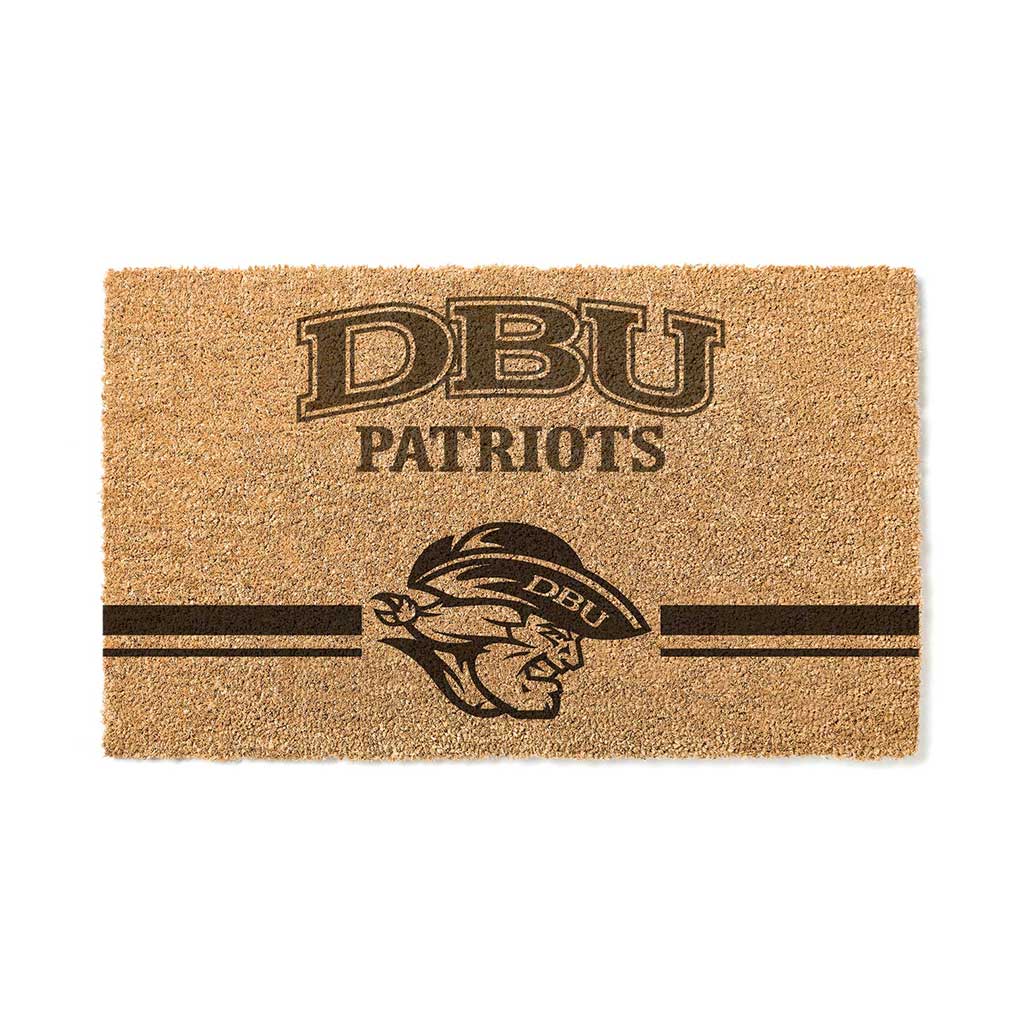 Team Coir Doormat Team Logo Dallas Baptist University Patriots