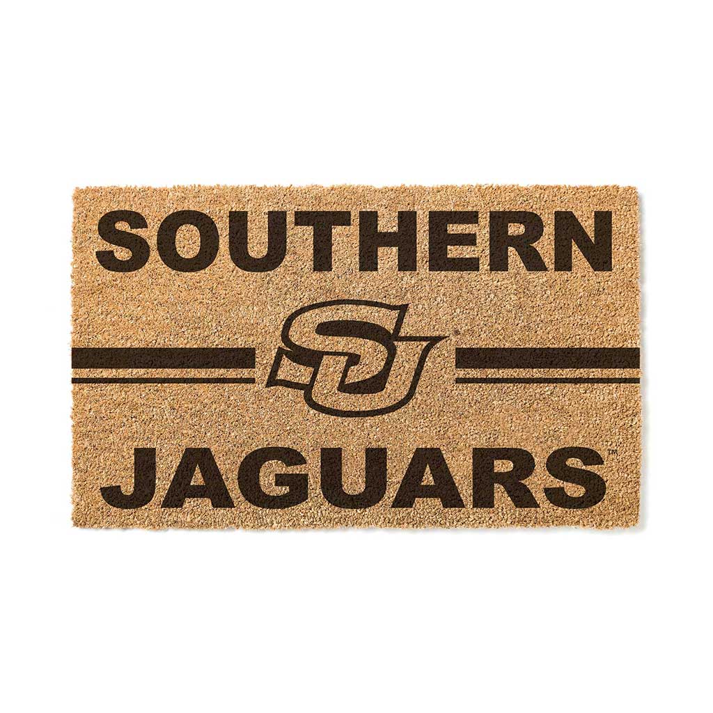 Team Coir Doormat Team Logo Southern University Jaguars