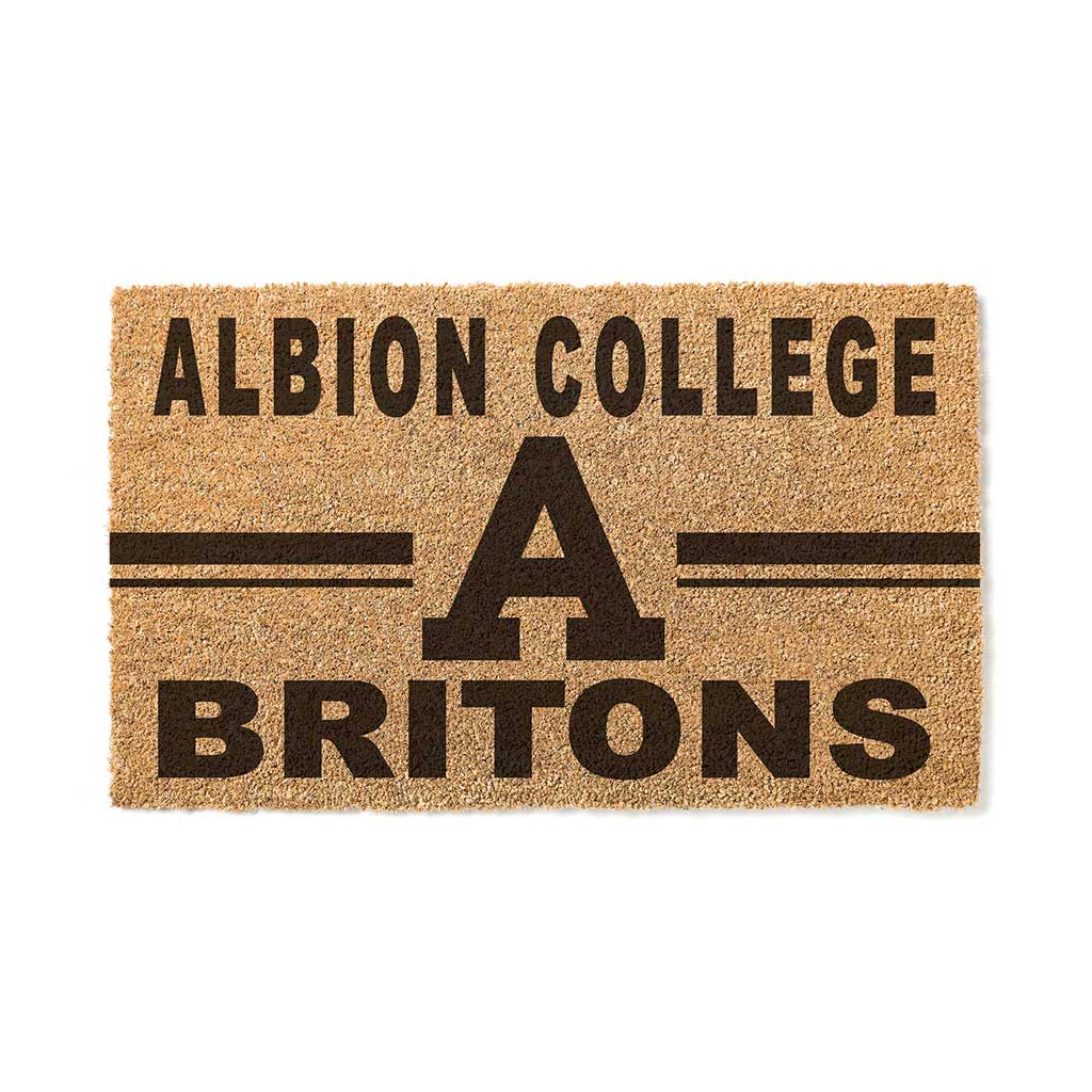 Team Coir Doormat Team Logo Albion College Britons