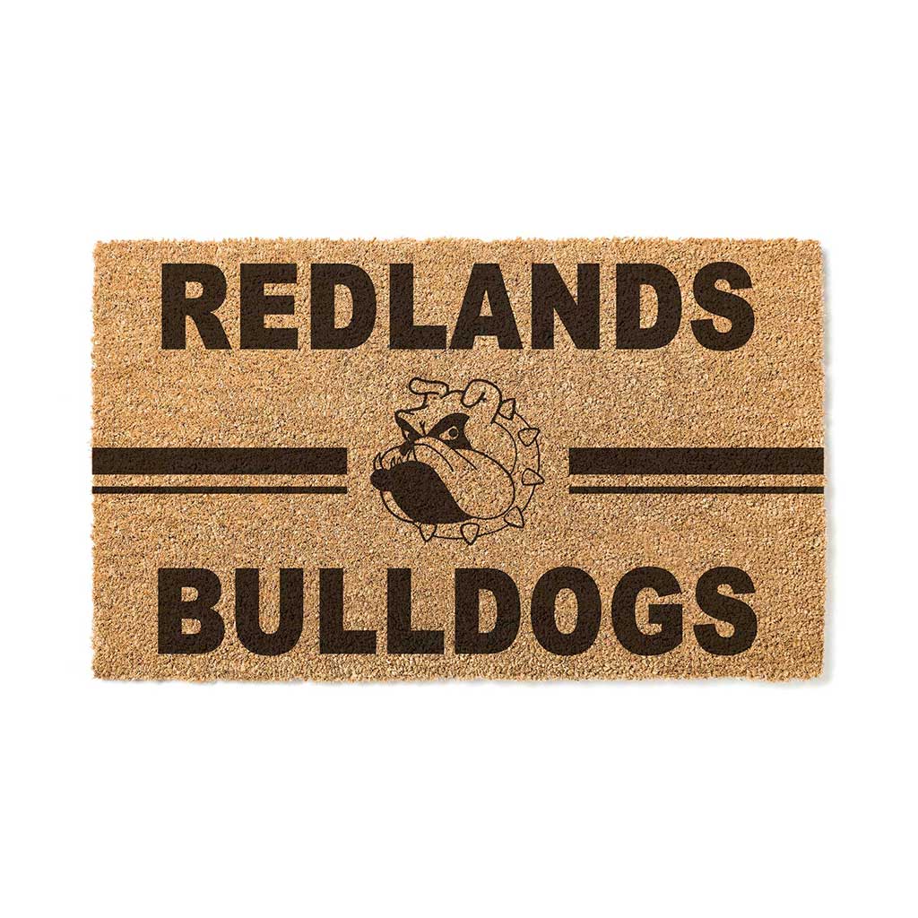 Team Coir Doormat Team Logo University of Redlands Bulldogs