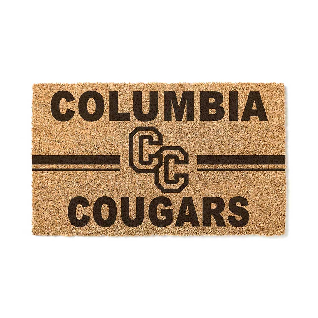 Team Coir Doormat Team Logo Columbia College Lions