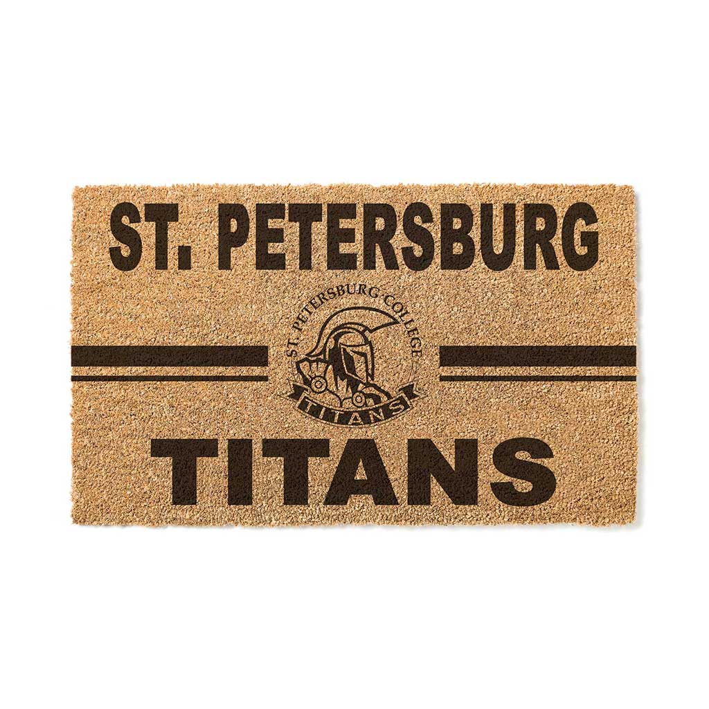 Team Coir Doormat Team Logo St. Petersburg College Titans