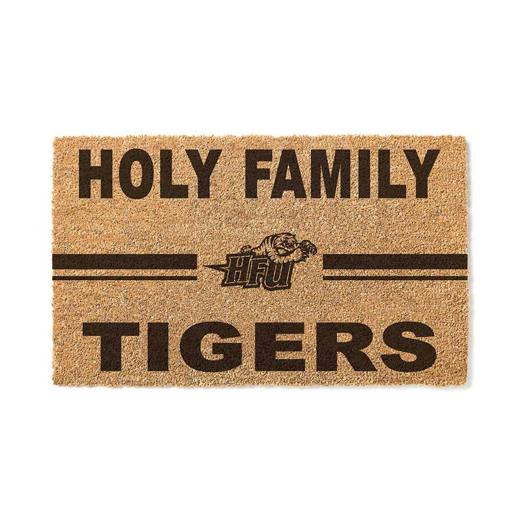 Team Coir Doormat Team Logo Holy Family Universty Tigers